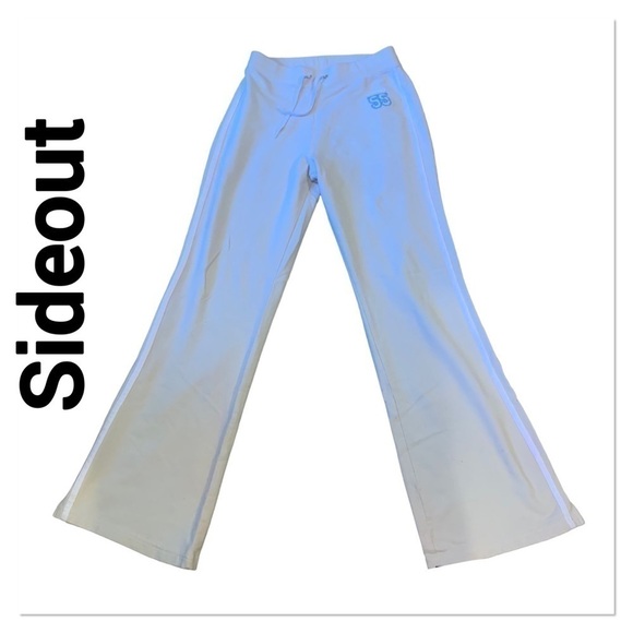 SIDEOUT Cream Bootleg Pants Y2K size XL/16 - Picture 1 of 5